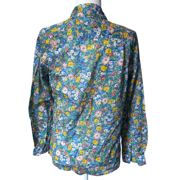 Trovata Birds of Paradise Blouse Button Down Ditsy Floral Summer Fields - Picture 3 of 5
